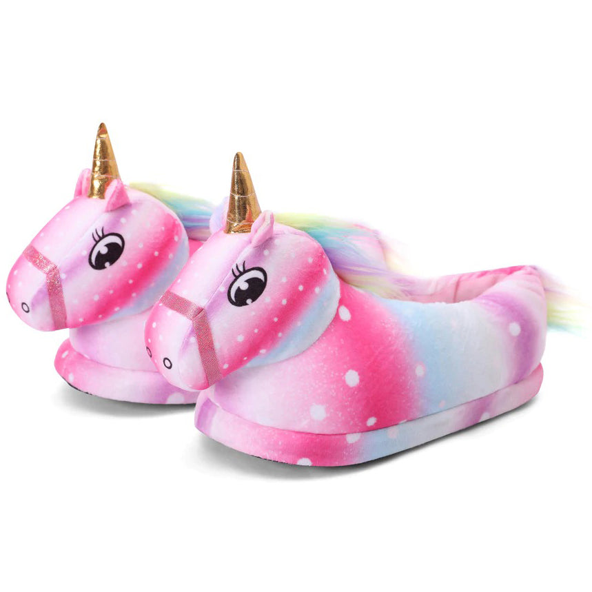 Pantoufles Licorne Arc-en-ciel