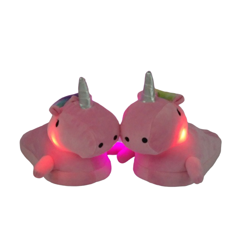 Pantoufles Licorne Lumineuse