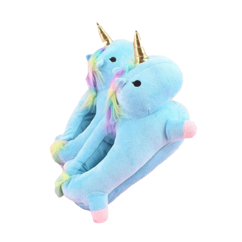 Chaussons Licorne Bleue