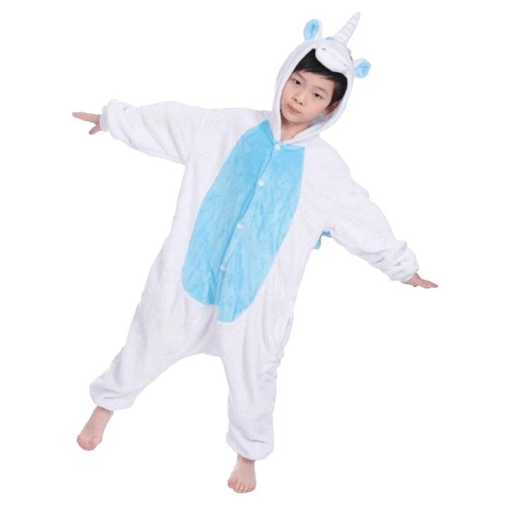 combinaison licorne bleu enfant