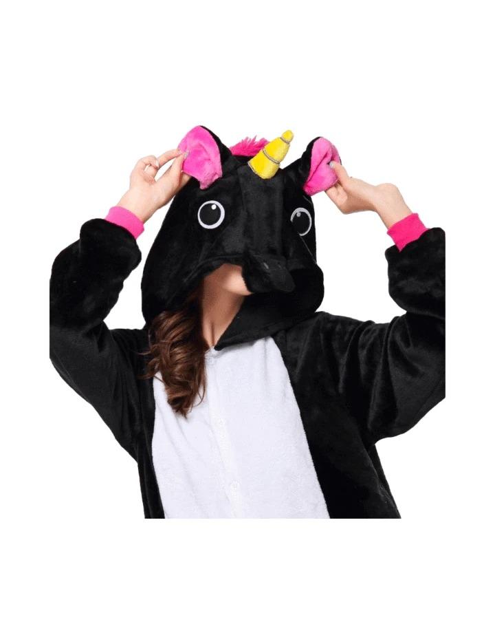 combinaison licorne noire enfant