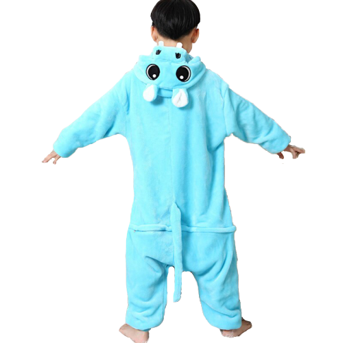 kigurumi hippopotame bleu enfant