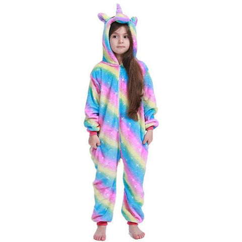 pyjama licorne arc en ciel enfant